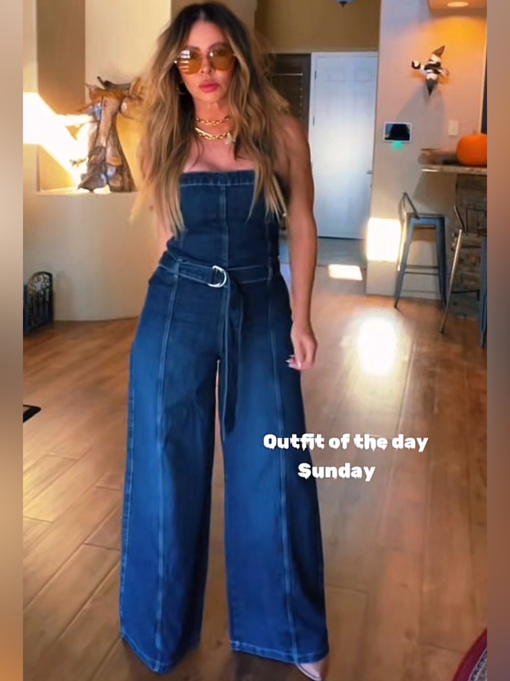Zara Dark Denim Strapless
Buckle Belt 100% Cotton Denim
Jumpsuit